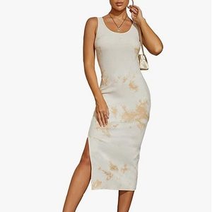 NWT CMZ2005 sleeveless tie dye dress size XL